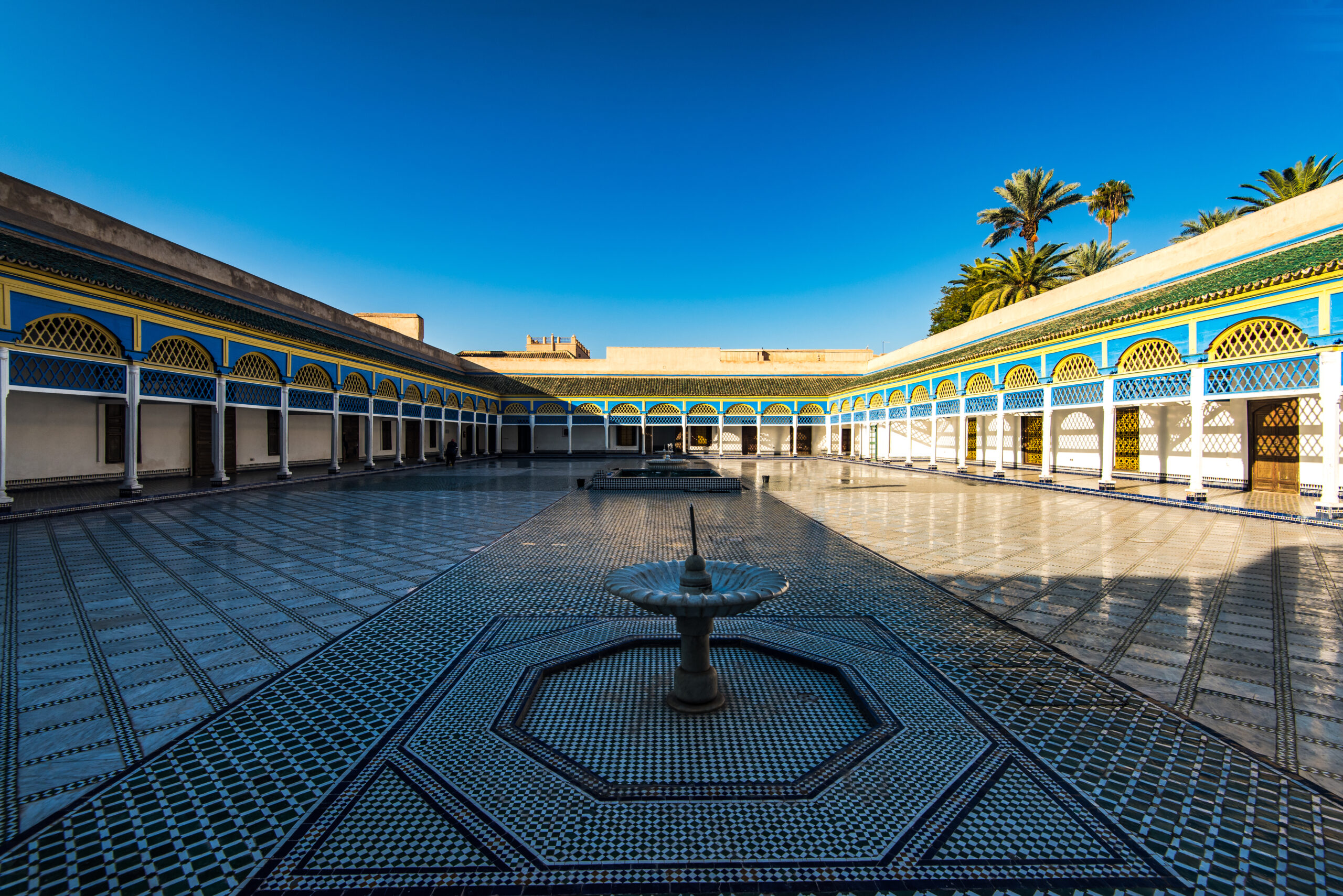 Fountain in Bahia Palace,Marrakesh,Morocco.