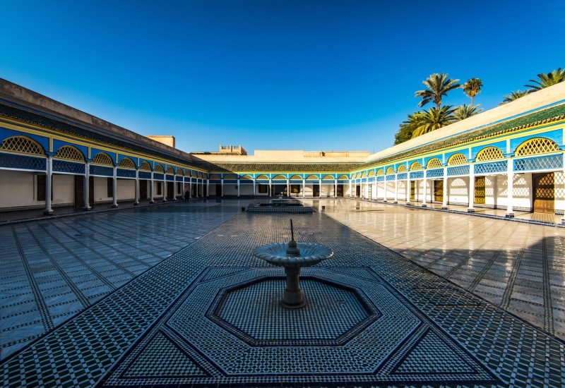 Fountain in Bahia Palace,Marrakesh,Morocco.